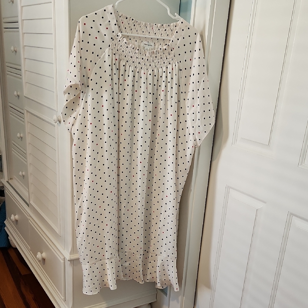 Summersalt White Polka Dot Midi Dress